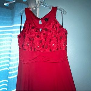 Formal red dress